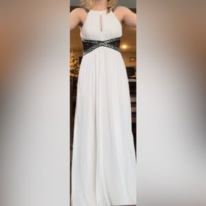 Trixxi blakc and white prom dress
